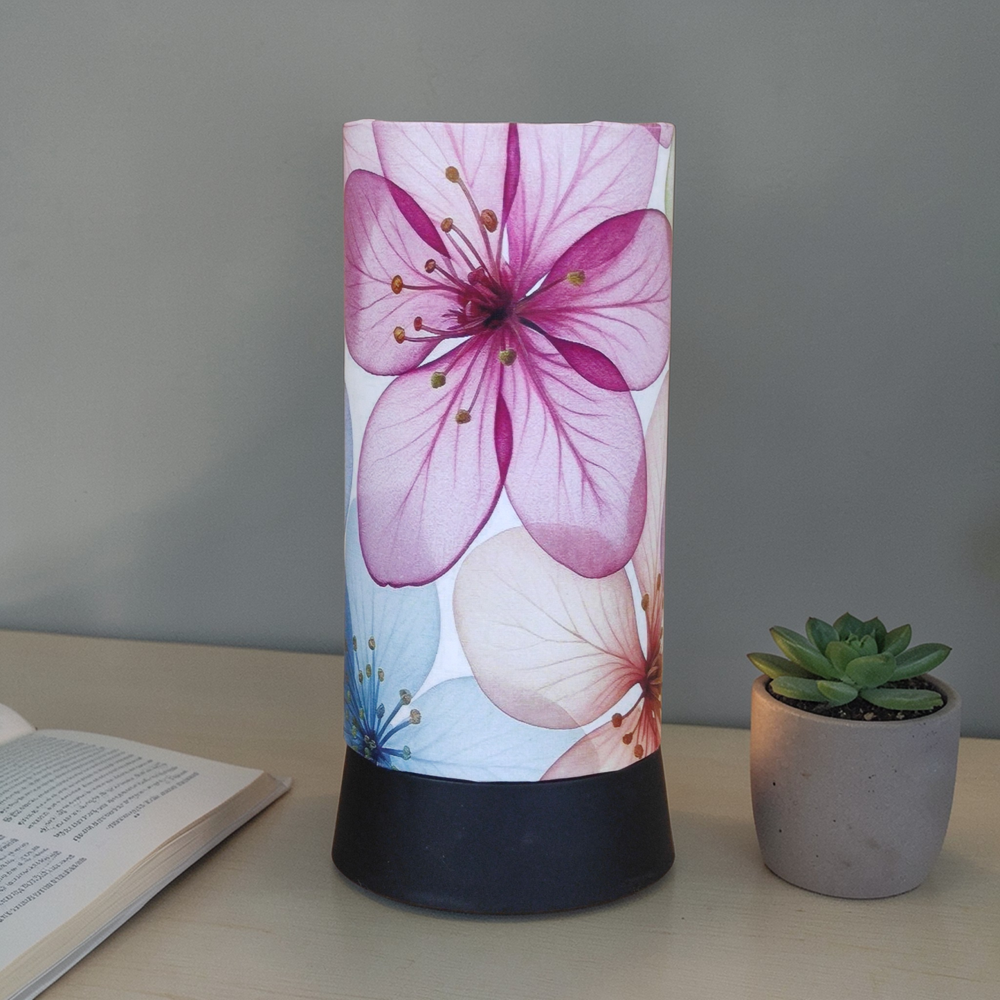 A-19 Blush Bloom Table Lamp