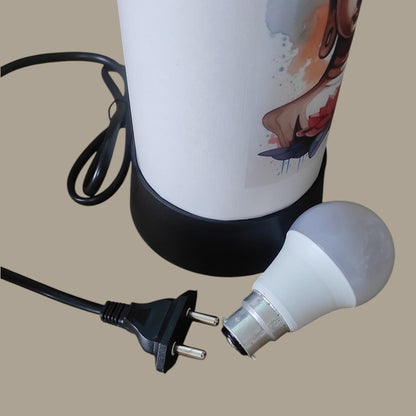 RK-4 Peacock Plume Table Lamp